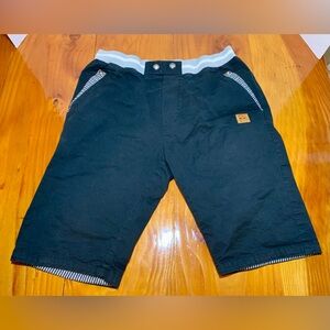 Tansozer Men's Casual Classic Fit Black Shorts With Drawstring. Size Medium